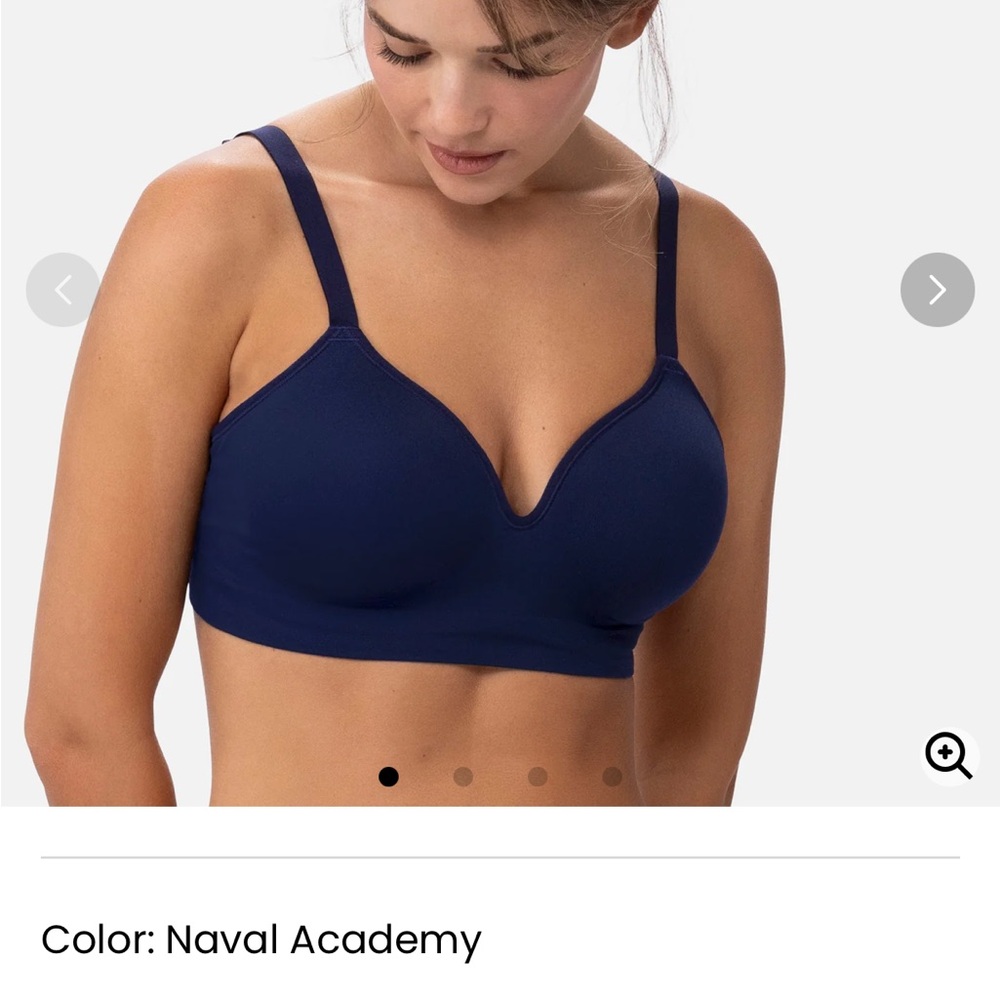 Wireless Navy Blue Everyday Bra - Smooth Support